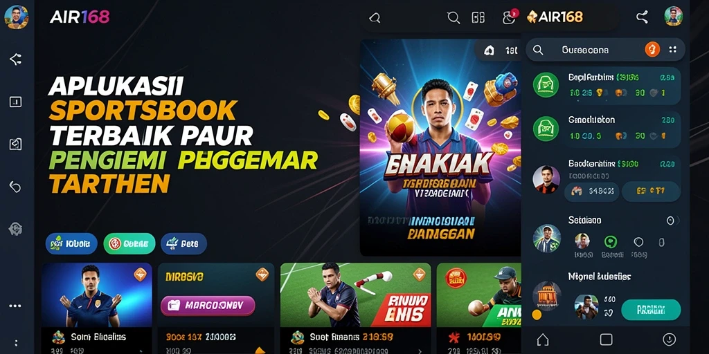 Tangkapan layar AIR168 menampilkan antarmuka Sportsbook yang menarik dan mudah digunakan.