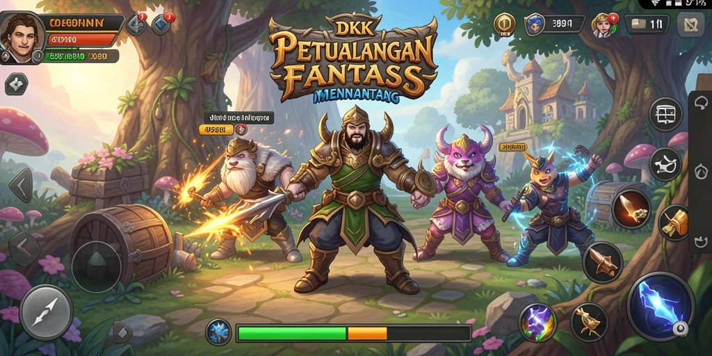 Tampilan menarik dari gameplay DKK yang penuh petualangan RPG.