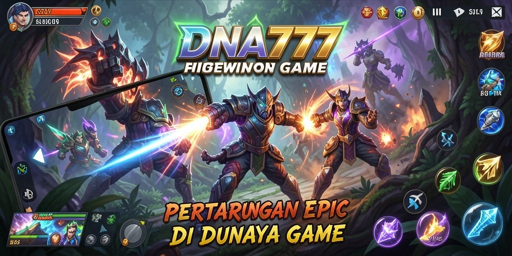 Tampilan seru dari gameplay <strong>DNA777</strong> yang menampilkan pertarungan mendebarkan.