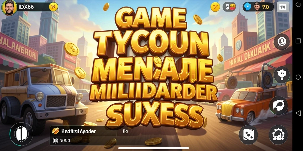 Tampilan menarik dari gameplay Tycoon yang memukau.