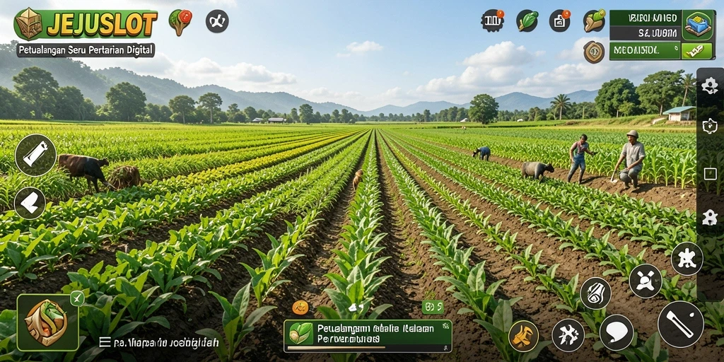 Gameplay pertanian yang menarik dan penuh warna.
