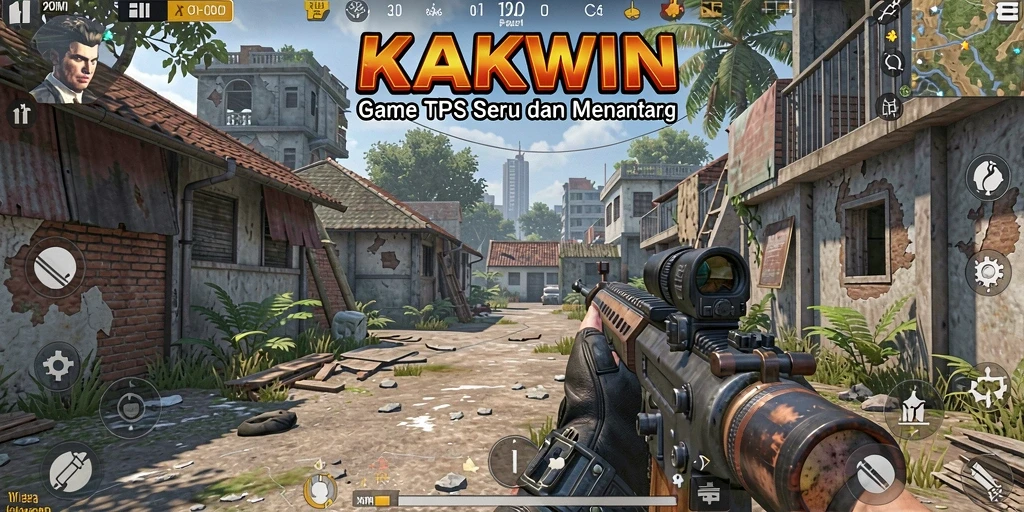 Tangkapan layar gameplay KAKWIN dengan aksi seru di medan perang.