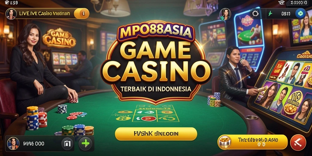 Gameplay seru MPO88ASIA dengan dealer langsung dan suasana kasino nyata.
