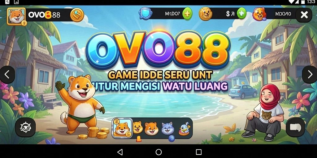 Tampilan gameplay OVO88 yang seru dan santai.