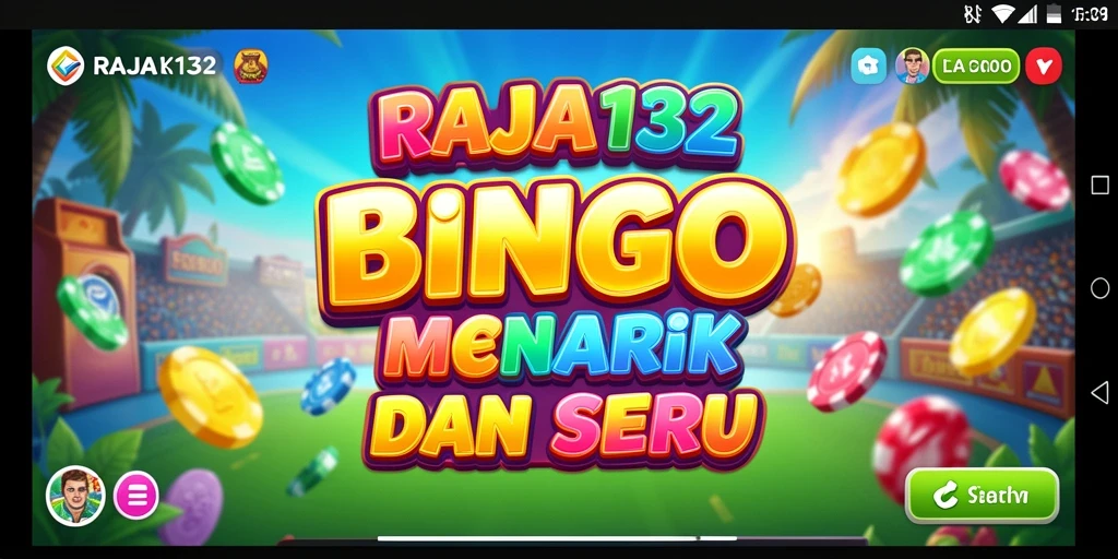 Tampilan gameplay seru dalam permainan Bingo RAJA132.